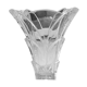 Large stylish crystal vase, floral/palm shape. High 30 cm