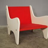Red armchairs from the 70s