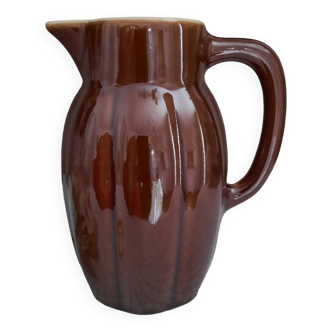 Glazed terracotta pitcher