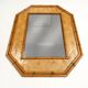 Console with sidetable and mirror in bamboo and rattan