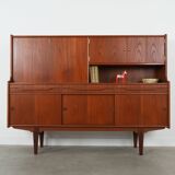 Teak highboard, Danish design, 1960s, production: Denmark