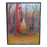 Forêt peinture à l'huile