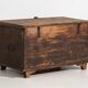 Antique chest carved with floral motifs (c.1820)