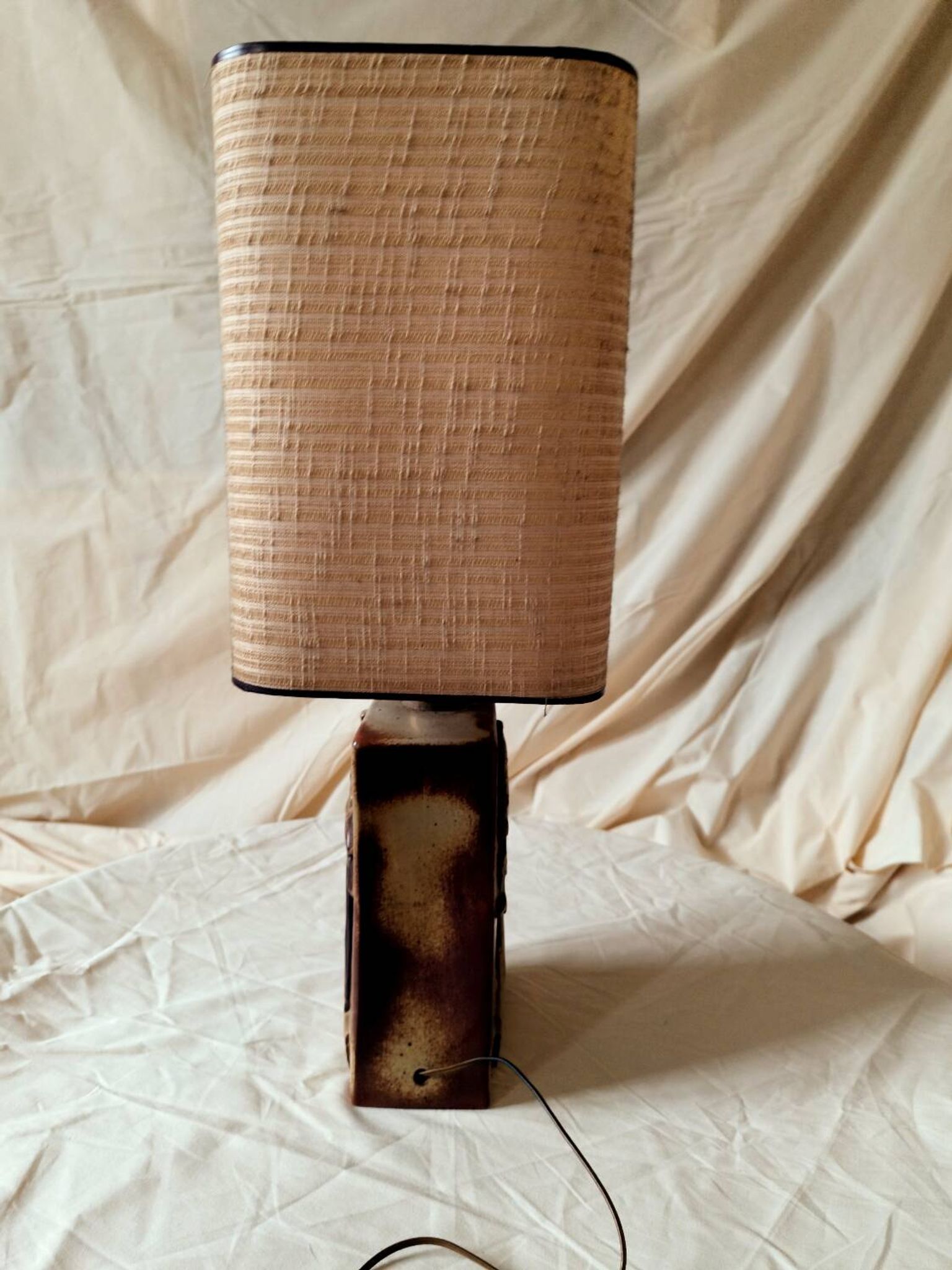 Lampe archers céramique 1980's