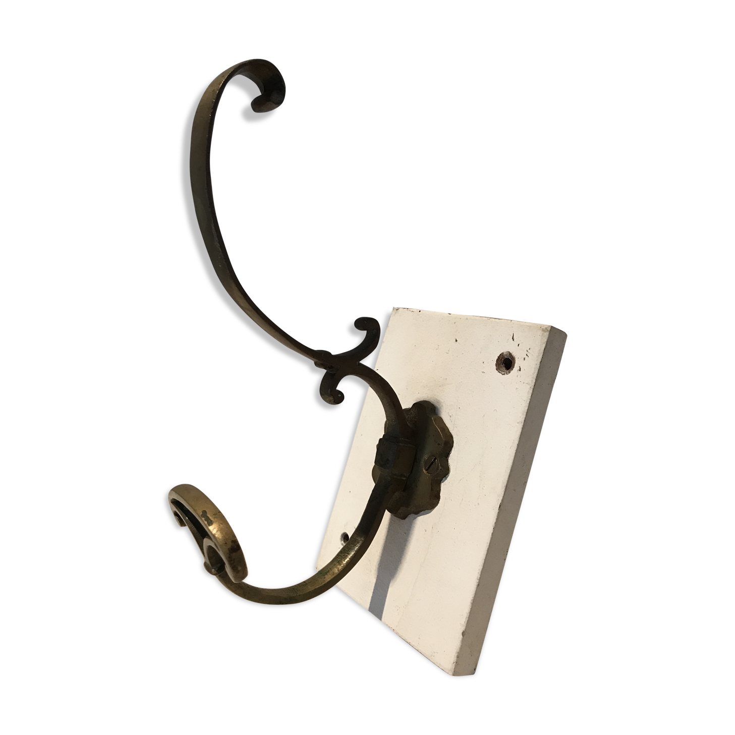 Porte manteau 1 patère laiton