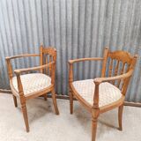 Pair of upholstered armchairs