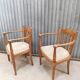 Upholstered armchair pair