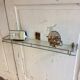 Glass shelf for bathroom