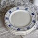 6 antique earthenware dinner plates - Blue tulip decor