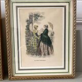 3 tableaux gravure de mode