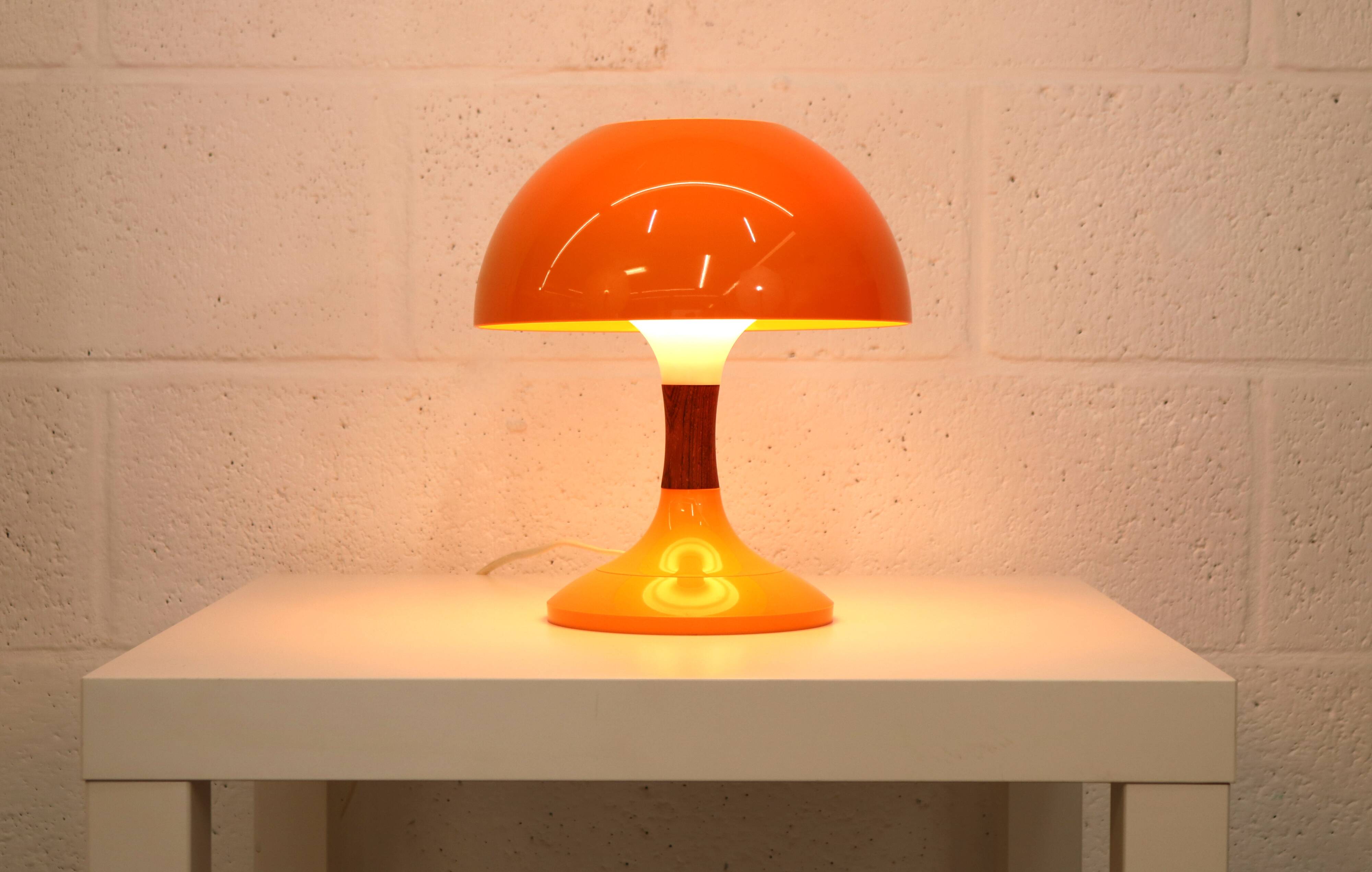 Space age table lamp by Bent Karlby for Ask Belysning, Denmark 70s