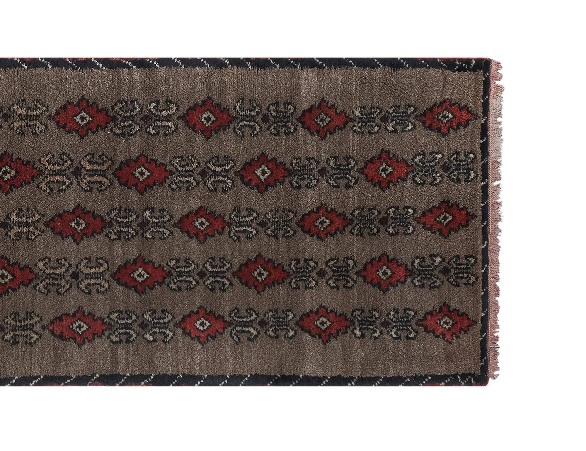 Vintage Turkish hallway rug 74x224 cm