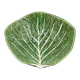 Large Salad Bowl Barbotine Cabbage Leaf - Portugal Vintage P.777A