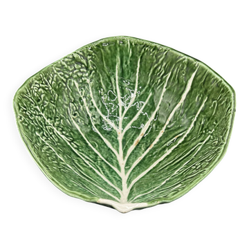 Grand Saladier Barbotine Feuille de Chou - Portugal Vintage P.777A