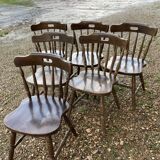6 Windsor chairs