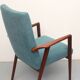 1960s armchair high back in teak, restored