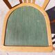 2 chaises bistrot bois et vertes
