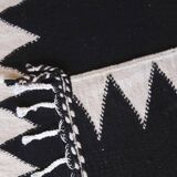 Black Kilim Rug - 303 x 203 cm