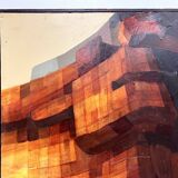 Modernist diptych, oil on canvas