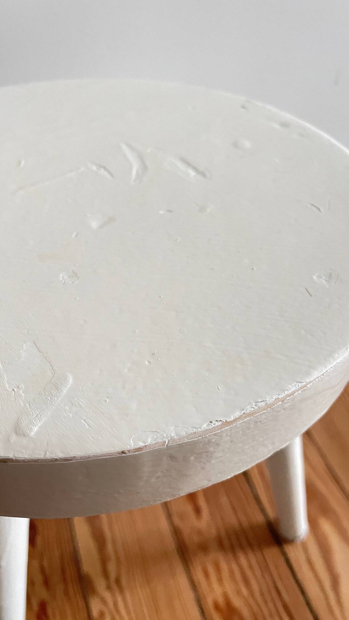 Vintage wooden tripod stool