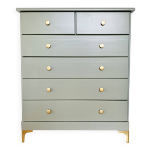 Commode 6 tiroirs en - pin massif