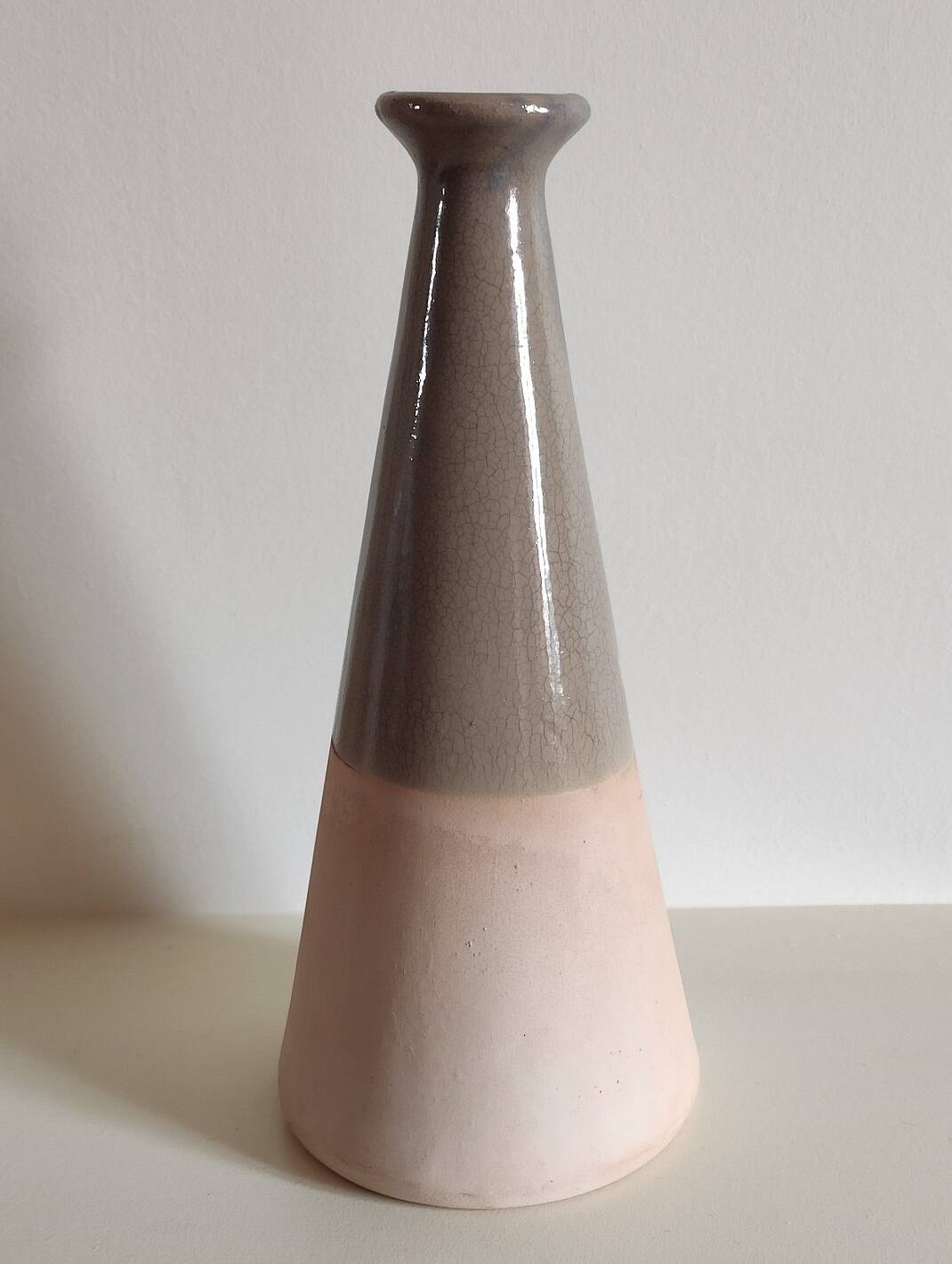 Vase céramique craquelé