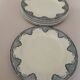 8 flat plates iron earth Salins, model Céline