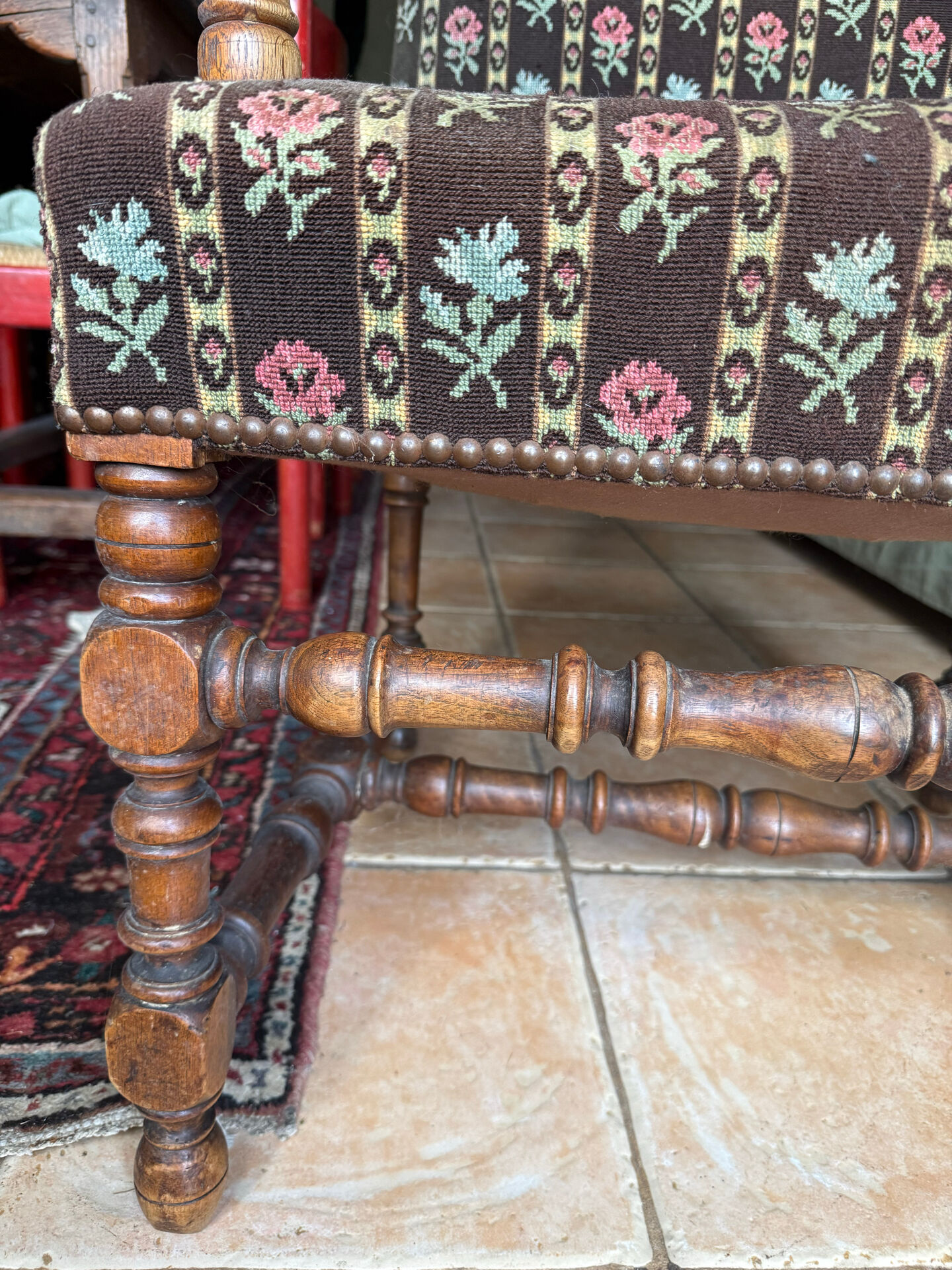 Louis XIII style armchair