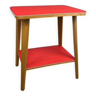 Console bois et vinyle compas scandinave années 50