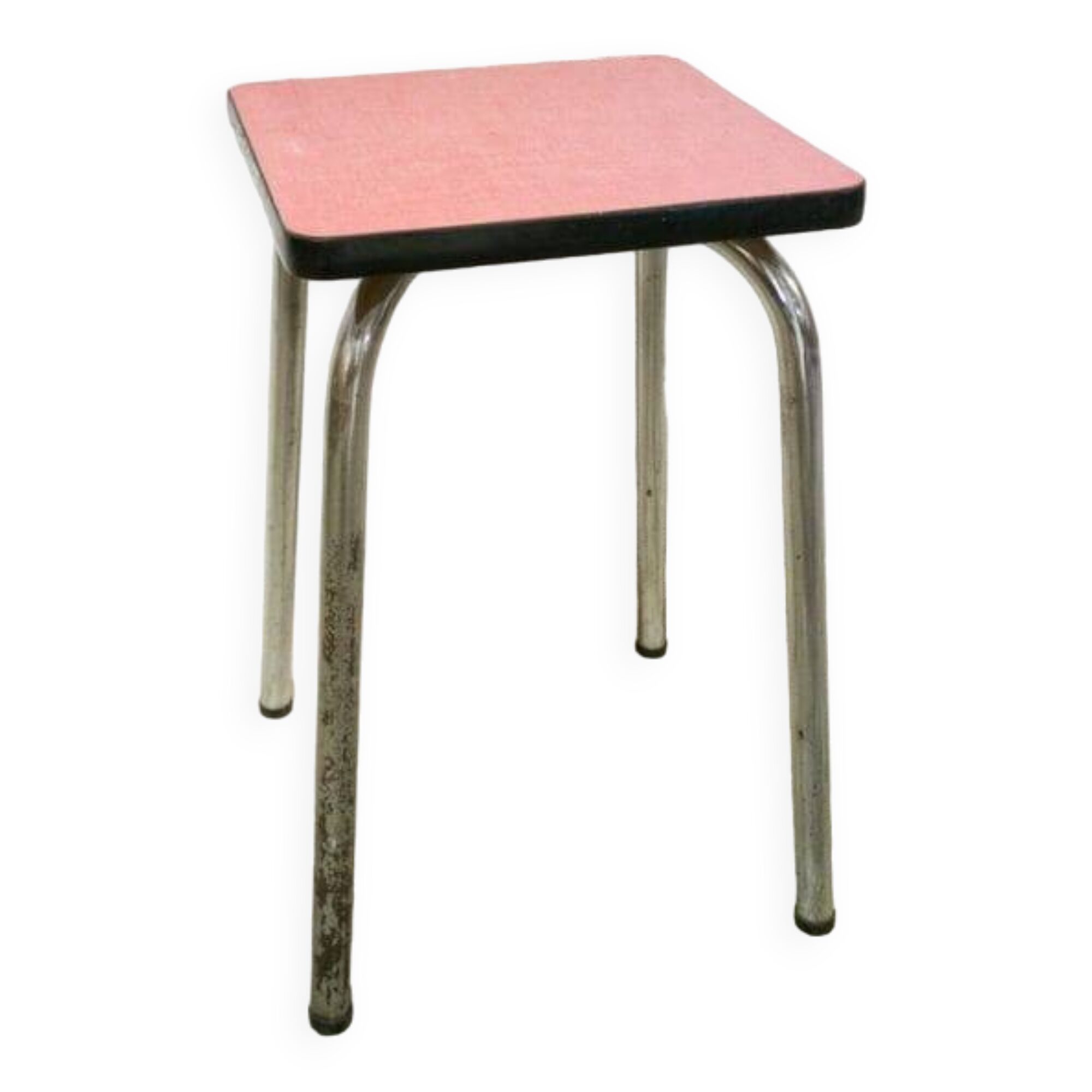 Red formica stool