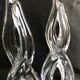 1336 Cristallerie de Vannes Le Châtel (1765-2018) - Pair of candlesticks - Crystal