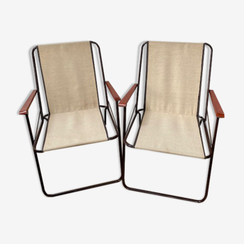 Lot de 2 chaises pliantes