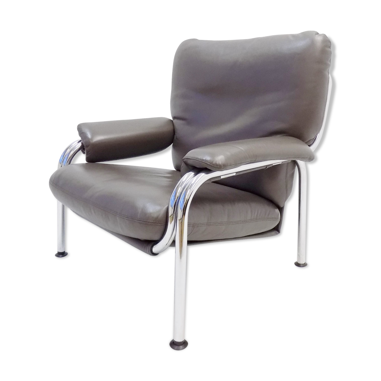 Fauteuil en cuir Kangourou De Sede par Hans Eichenberger