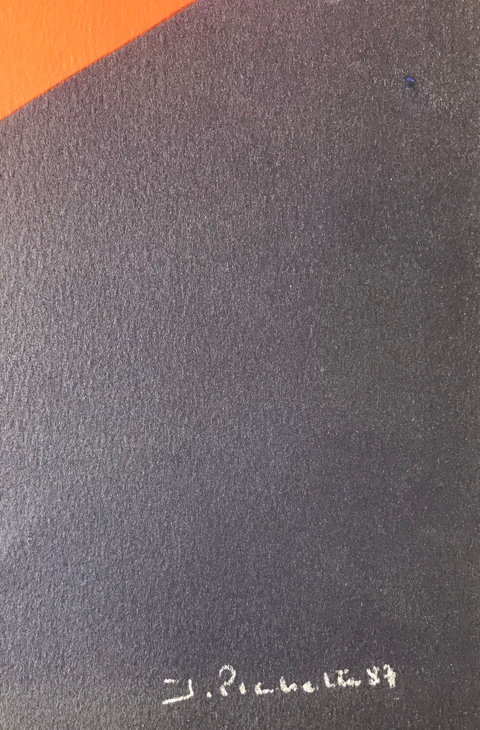 Composition, 1987. original lithograph by james pichette (1920-1996)