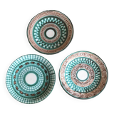 3 petites assiettes Robert Picault Vallauris
