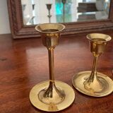 Set of vintage Scandinavian candlesticks