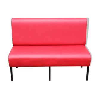 Banquette de bistrot années 50 rouge