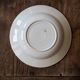 Set of 12 green patterned soup plates, Badonviller earthenware