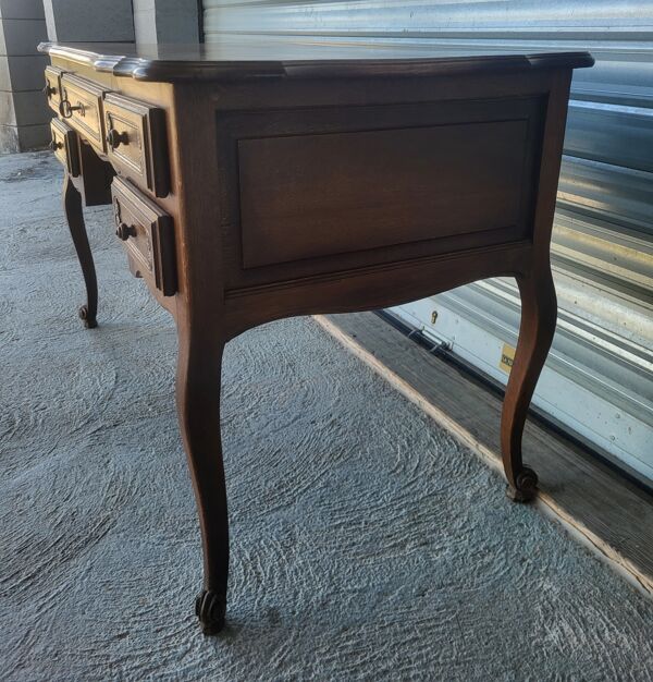 Bureau de ministre en marqueterie style Louis XV