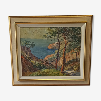 Landscape, oil on canvas, signed