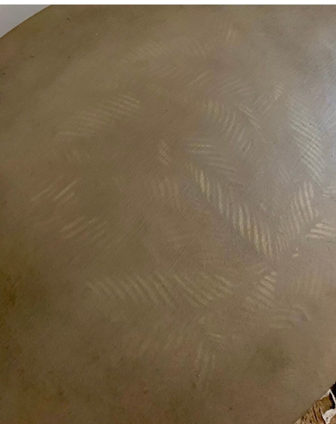 Vintage oval pedestal table