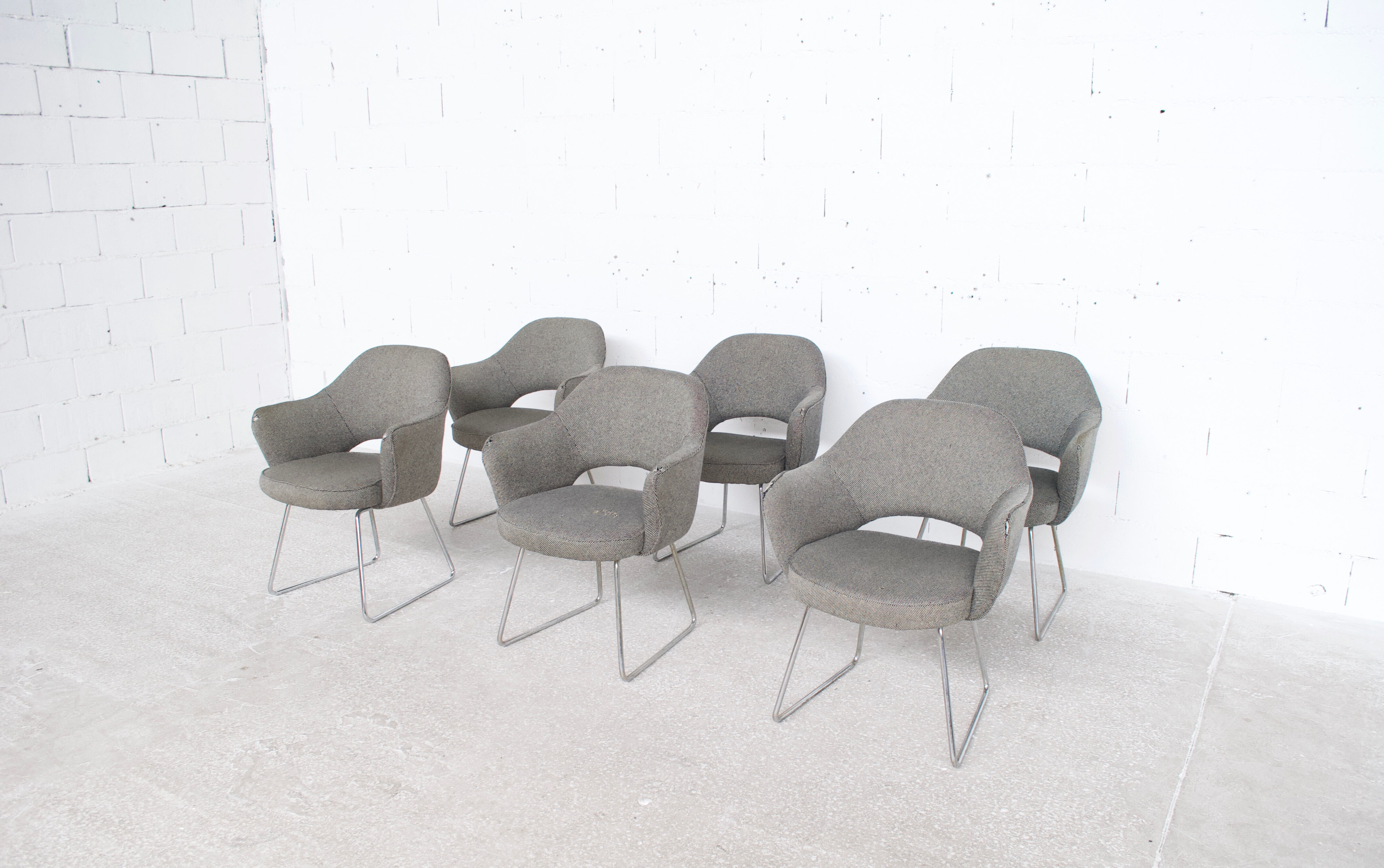 6 armchairs Knoll International 60' years Eero Saarinen