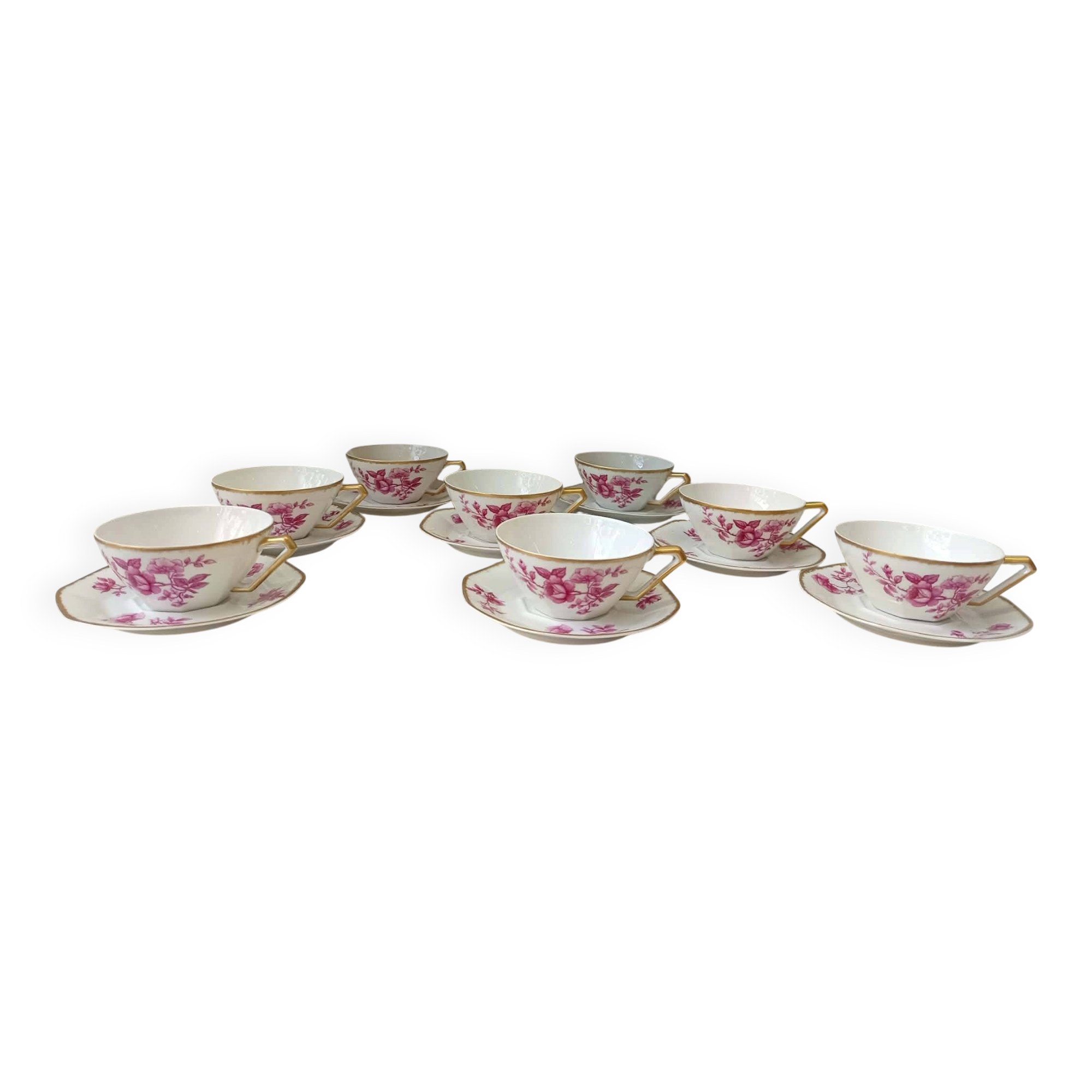 Limoges porcelain tea service Haviland Art Nouveau