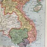Vintage impression of indo-china history.