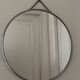 Round barber mirror