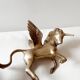 Bronze unicorn figure