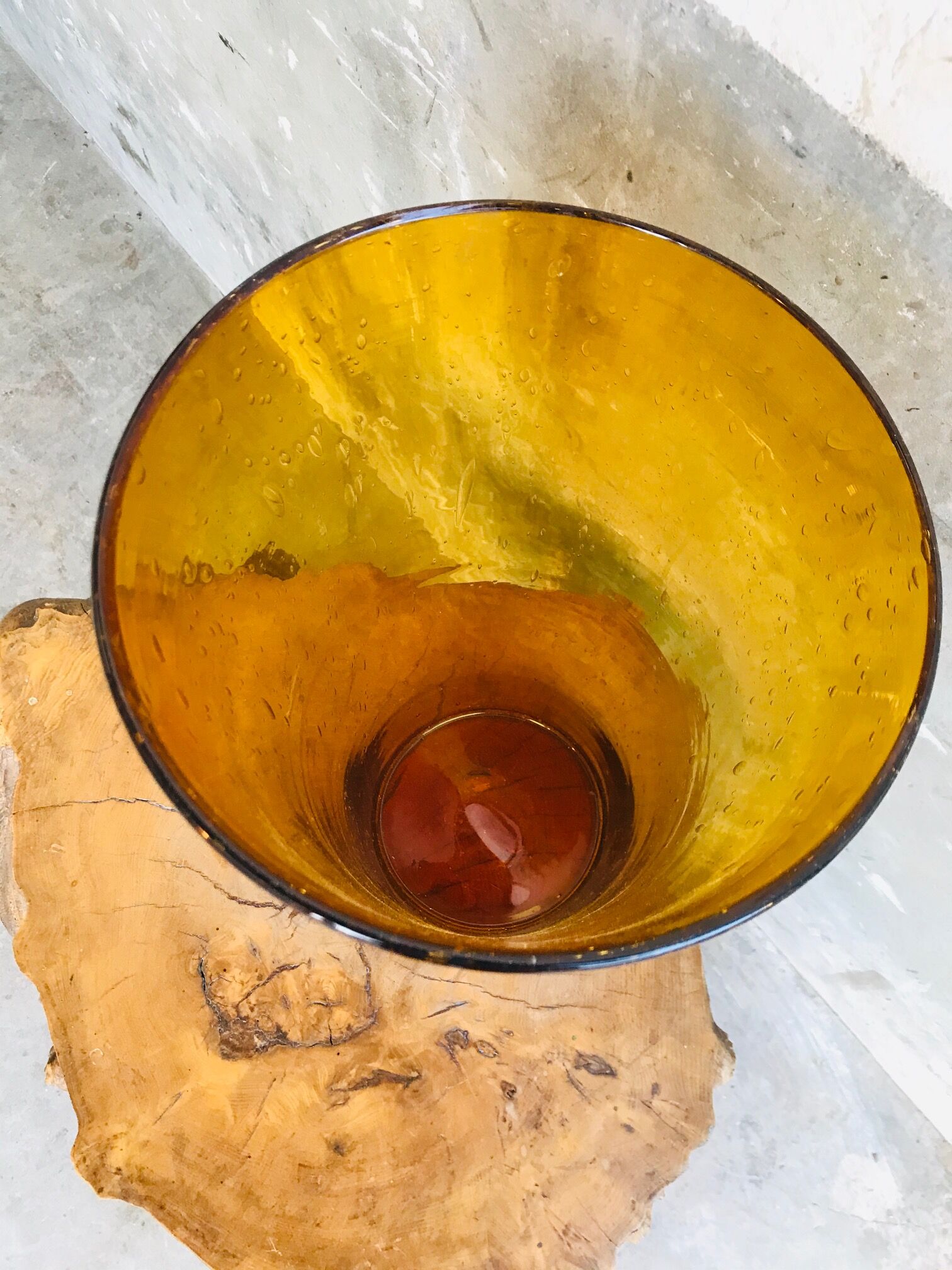 Blown glass vase