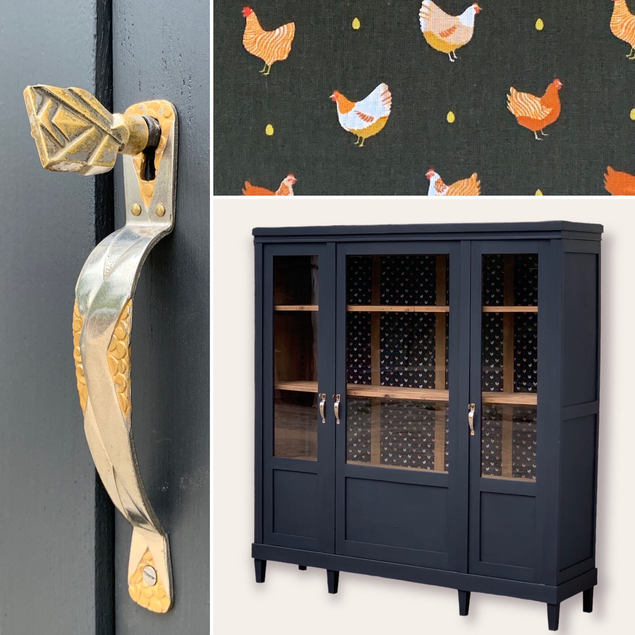 Removable glass cabinet art deco 1930