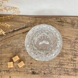 Sucrier en verre de Reims ciselé