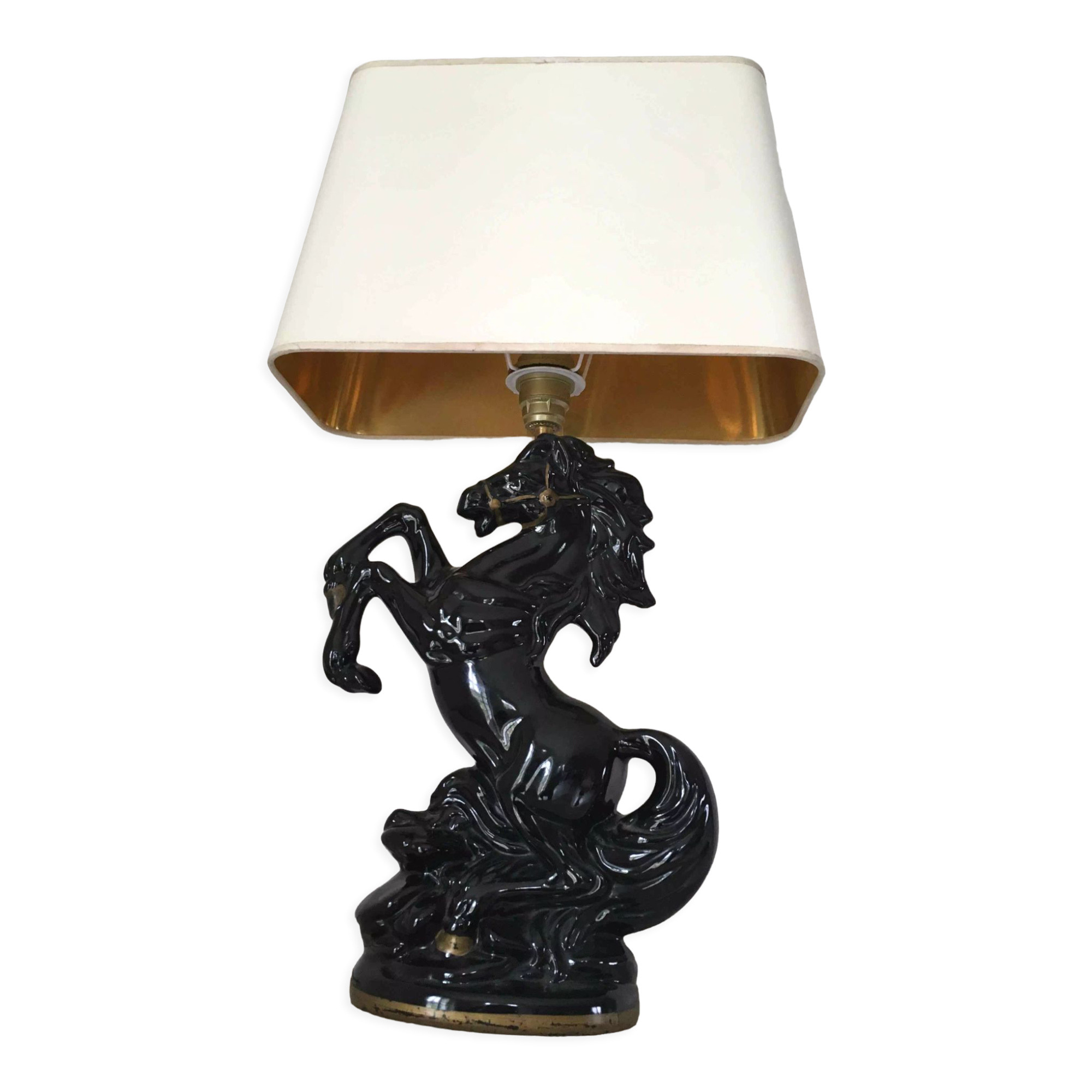Prancing horse lamp 60s